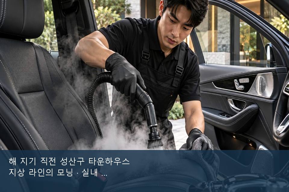 해 지기 직전 성산구 타운하우스 지상 라인의 모닝 · 실내 냄새를 연 기록
