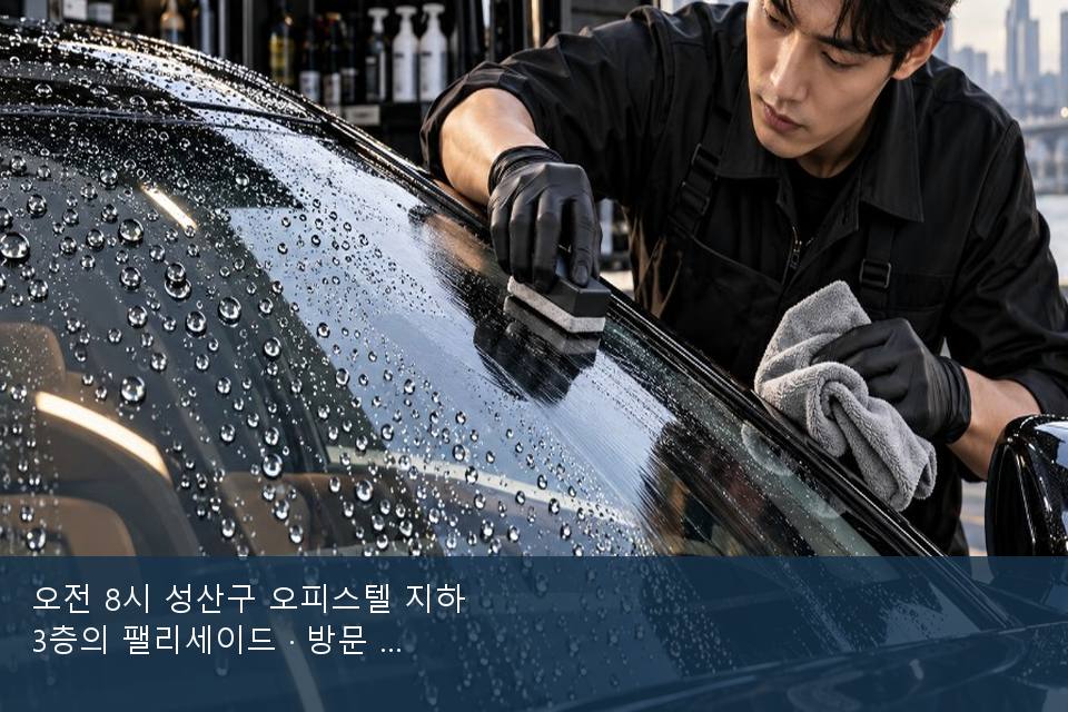 오전 8시 성산구 오피스텔 지하 3층의 팰리세이드 · 방문 전에 확인한 것
